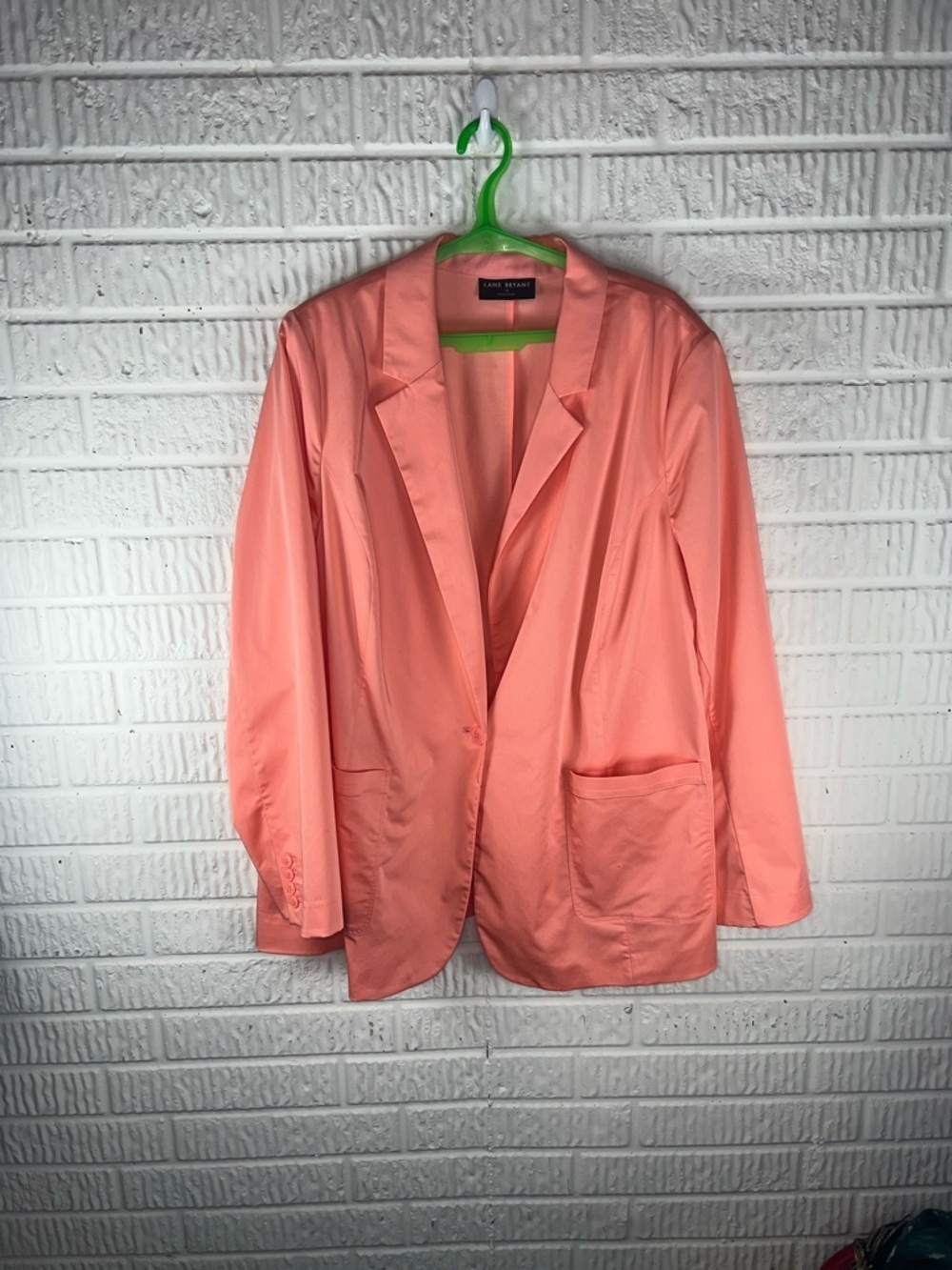 Lane Bryant Coral-Peach Blazer Jacket